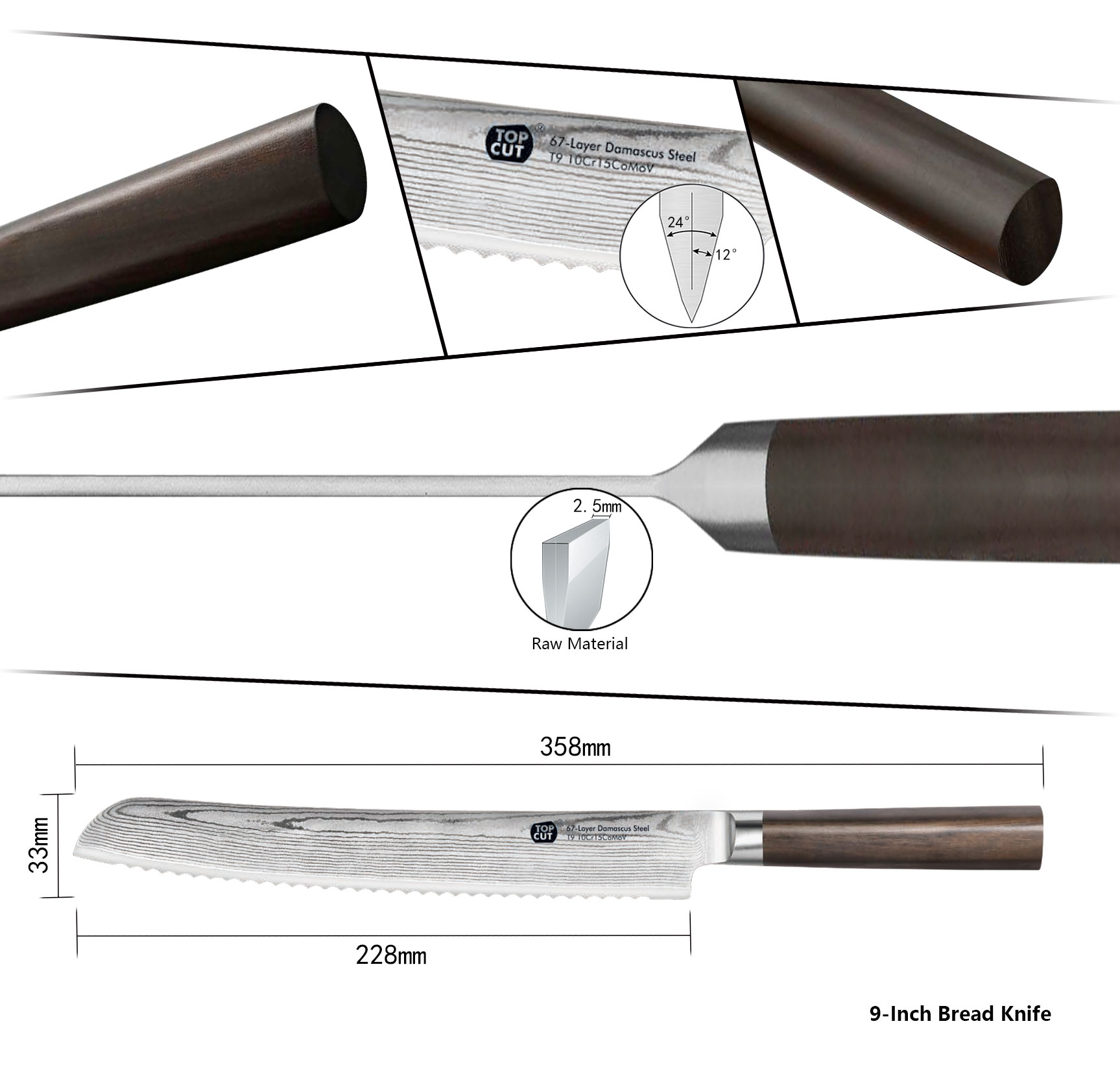 J2 Series Bread Knife