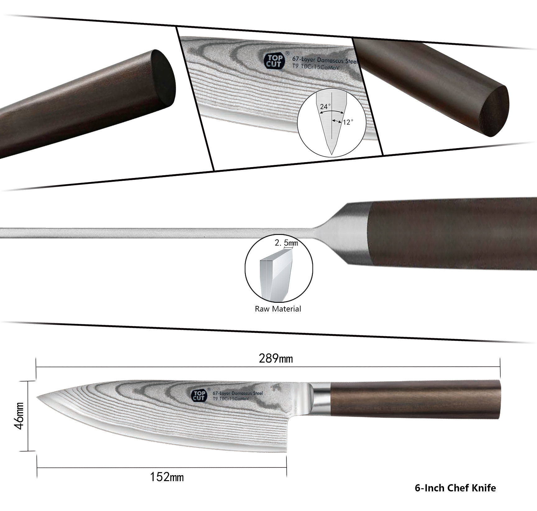 J2 Series 6”Chef Knife