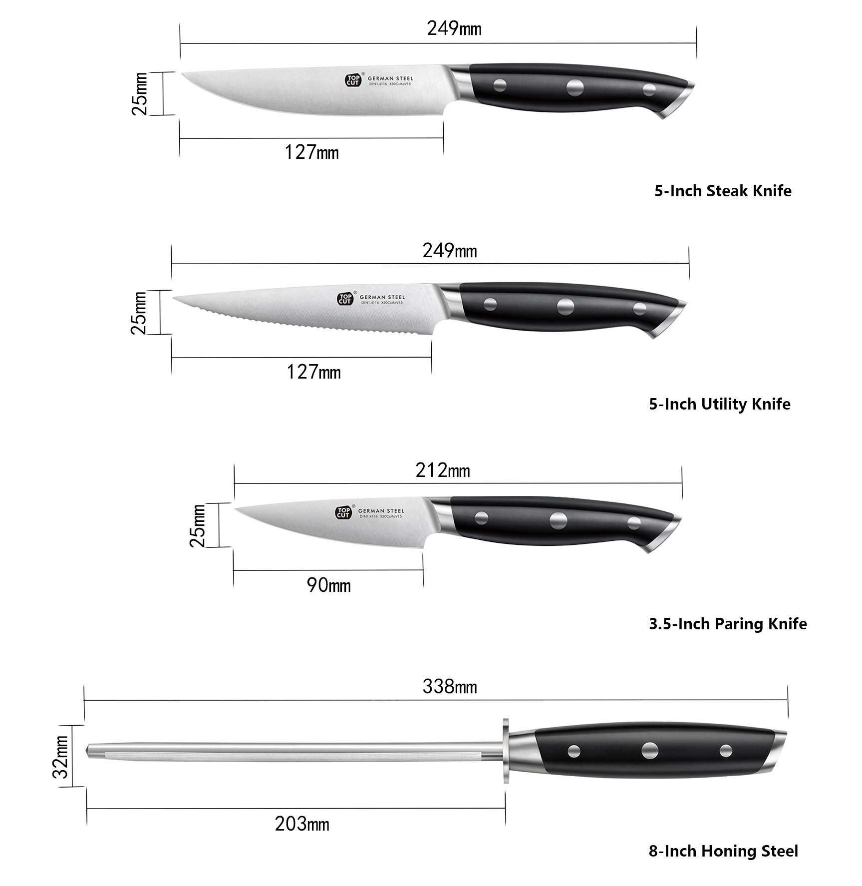 M11 Series Kitchen Knife Set