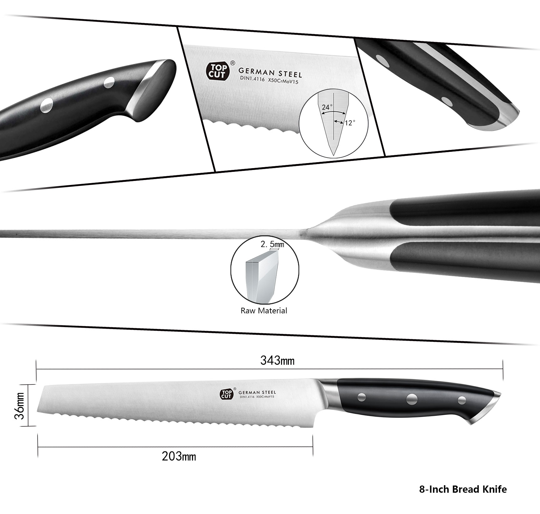 M11 Series Bread Knife