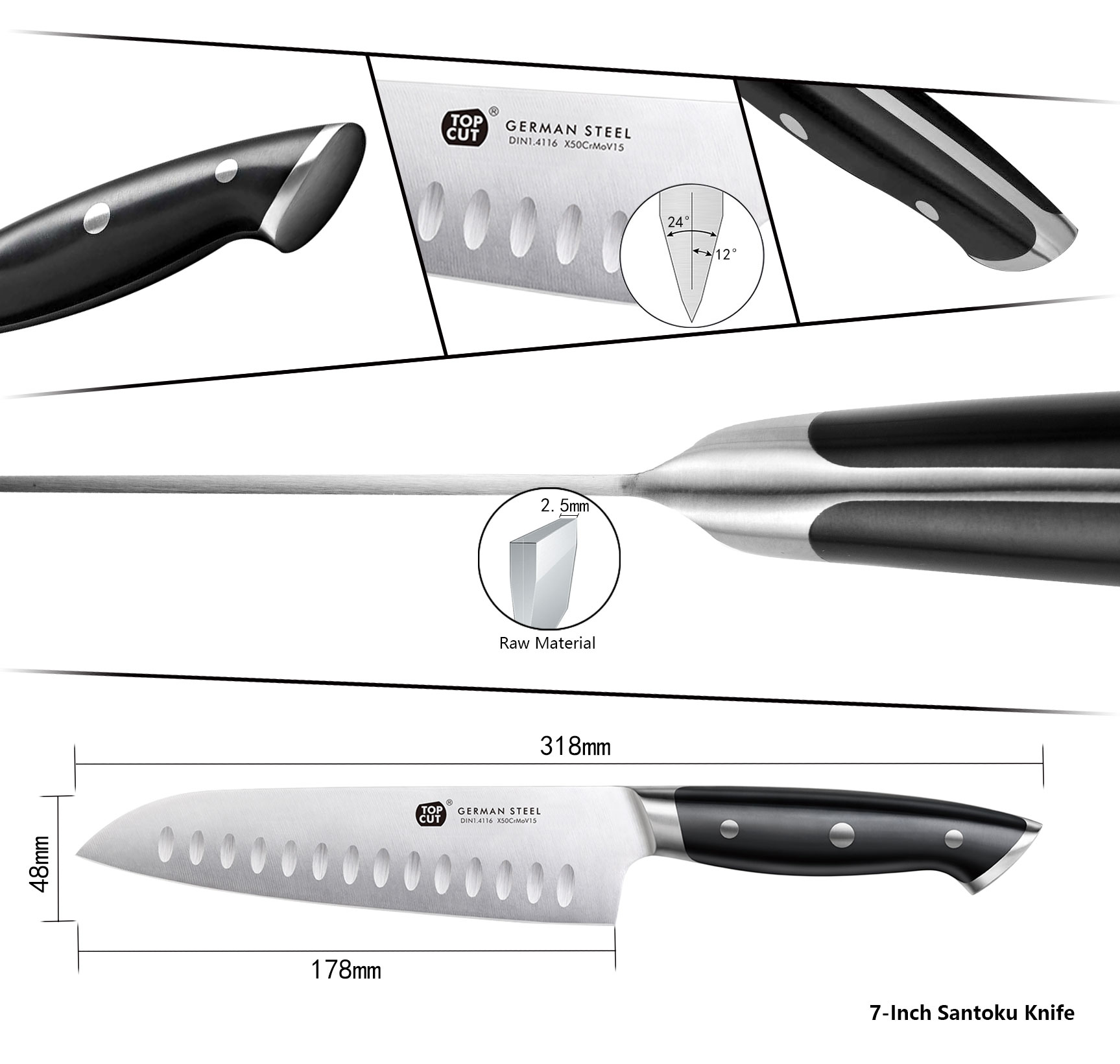 M11 Series Santoku Knife