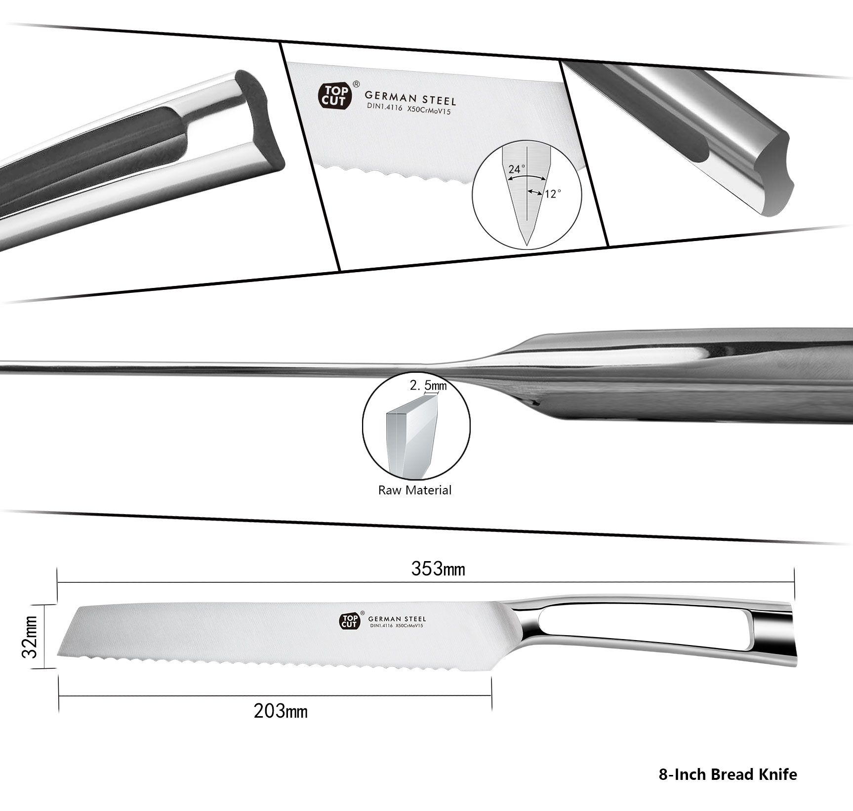 N1 Series Bread Knife