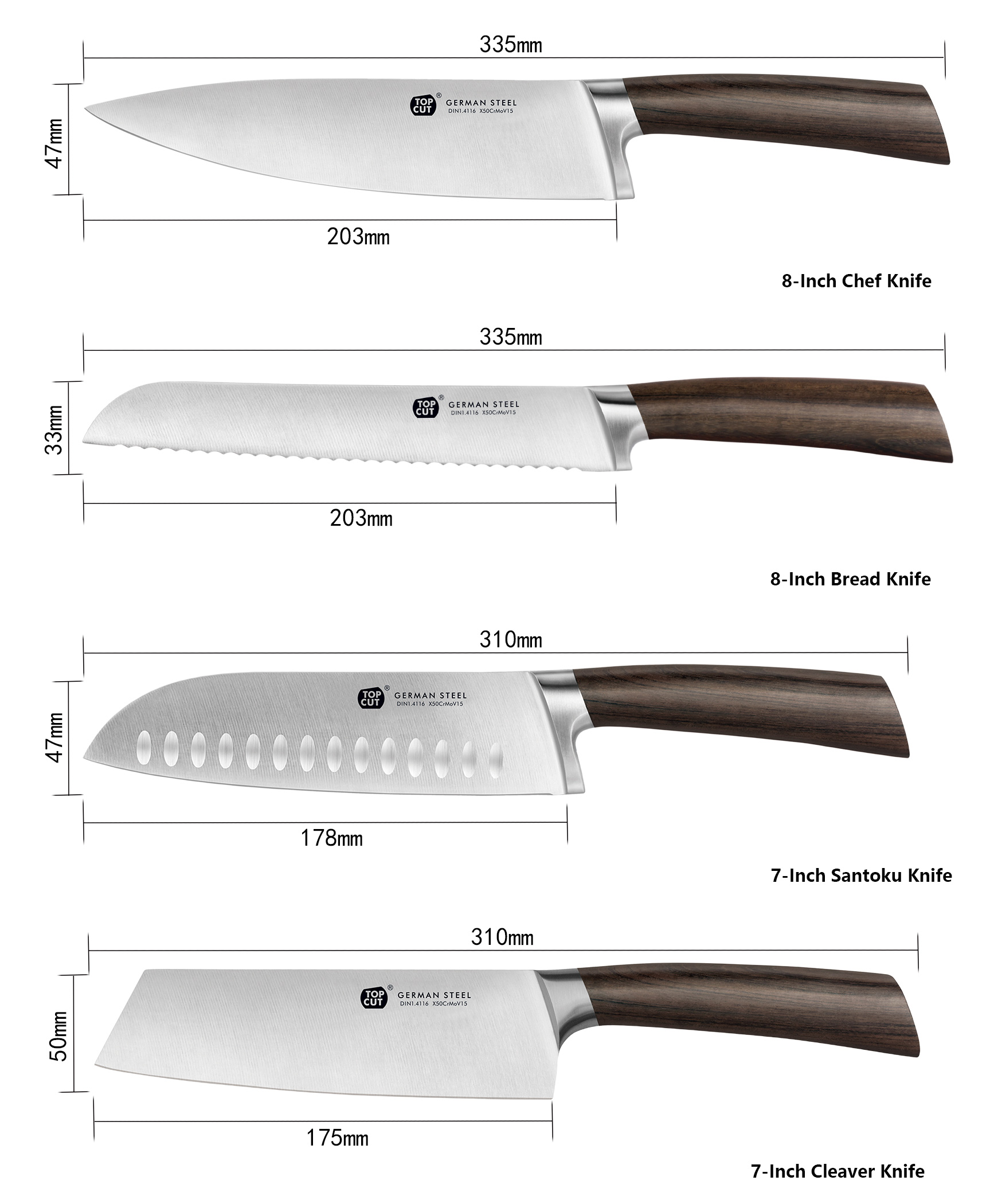 W3 Series Kitchen Knife Set