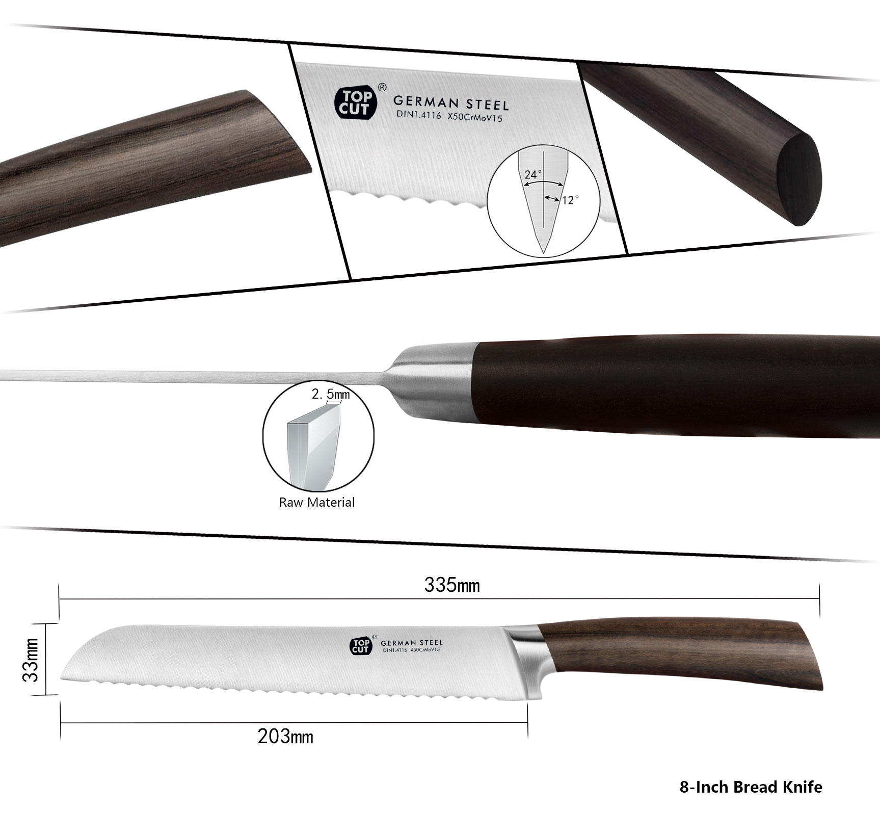 W3 Series Bread Knife