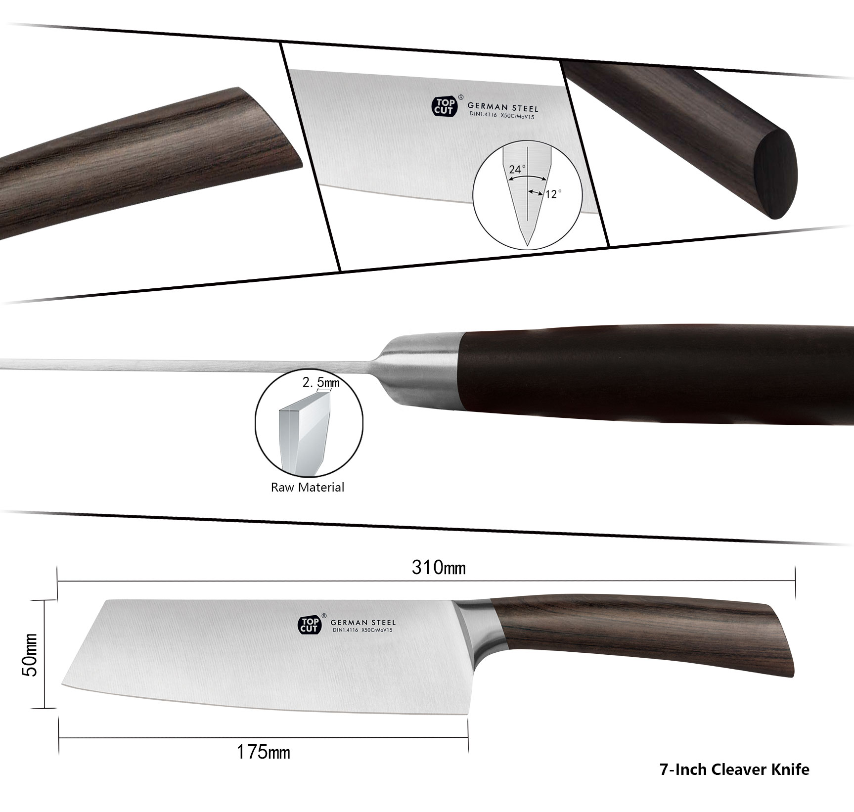 W3 Series Cleaver Knife