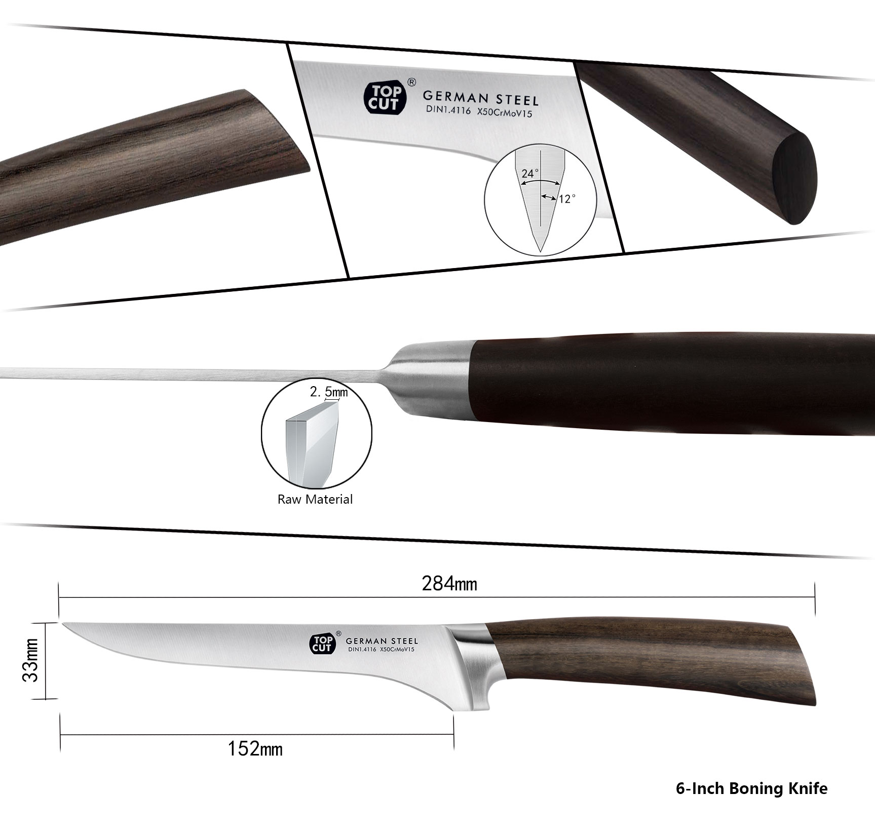 W3 Series Boning Knife