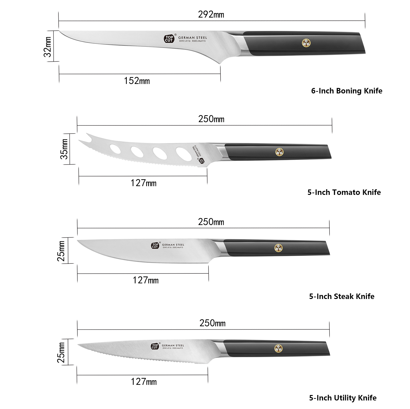 M55 Series Kitchen Knife Set