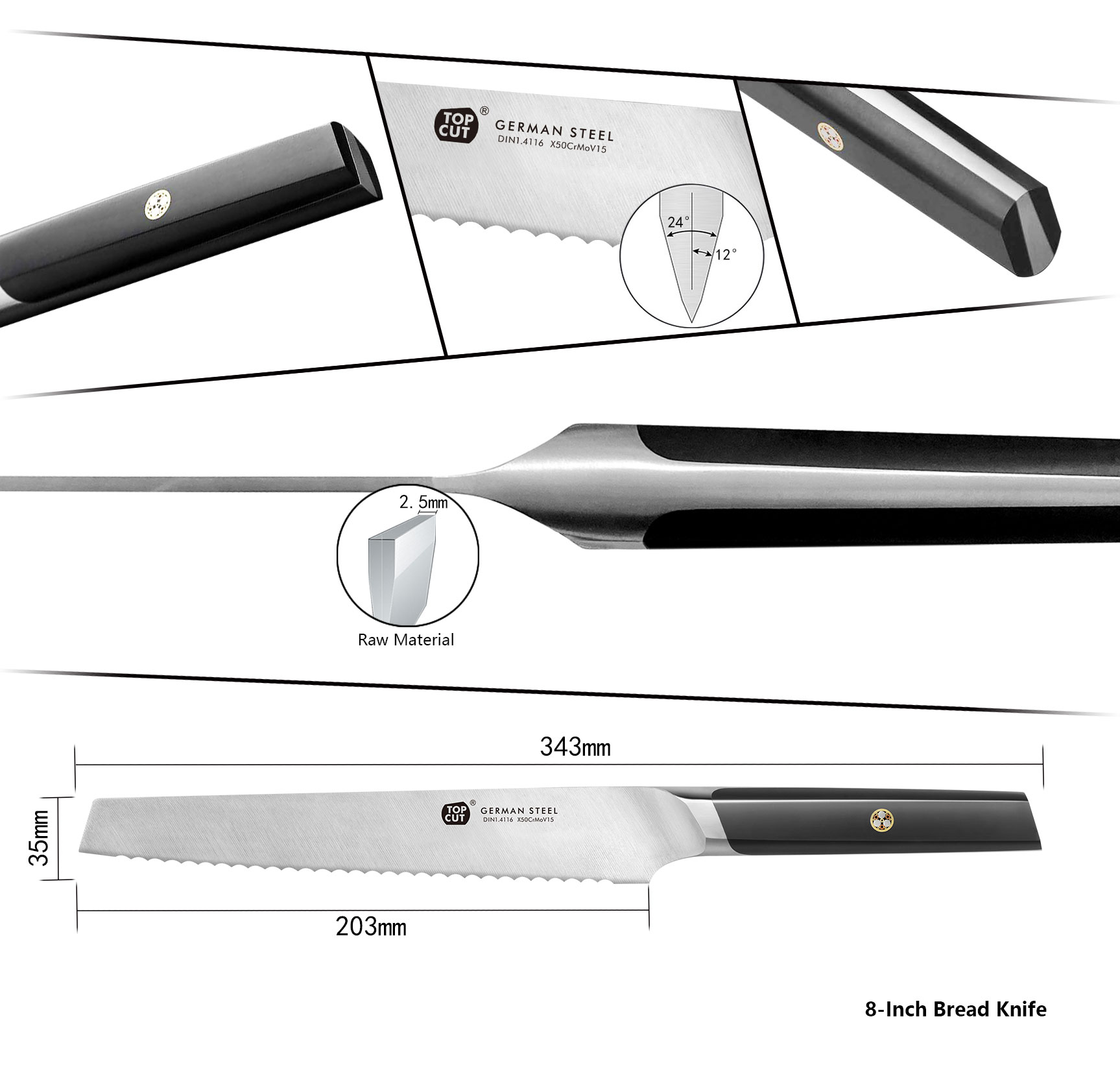 M55 Series Bread Knife