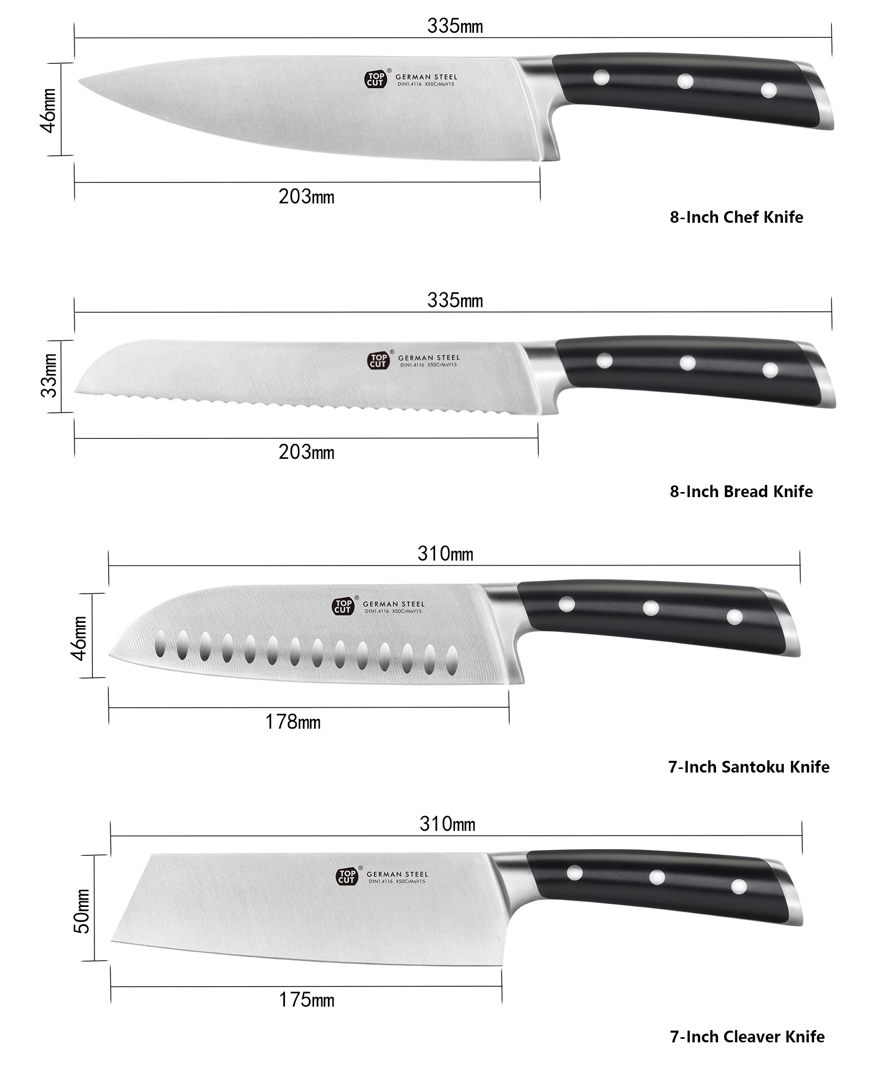 N4 Series Kitchen Knife Set