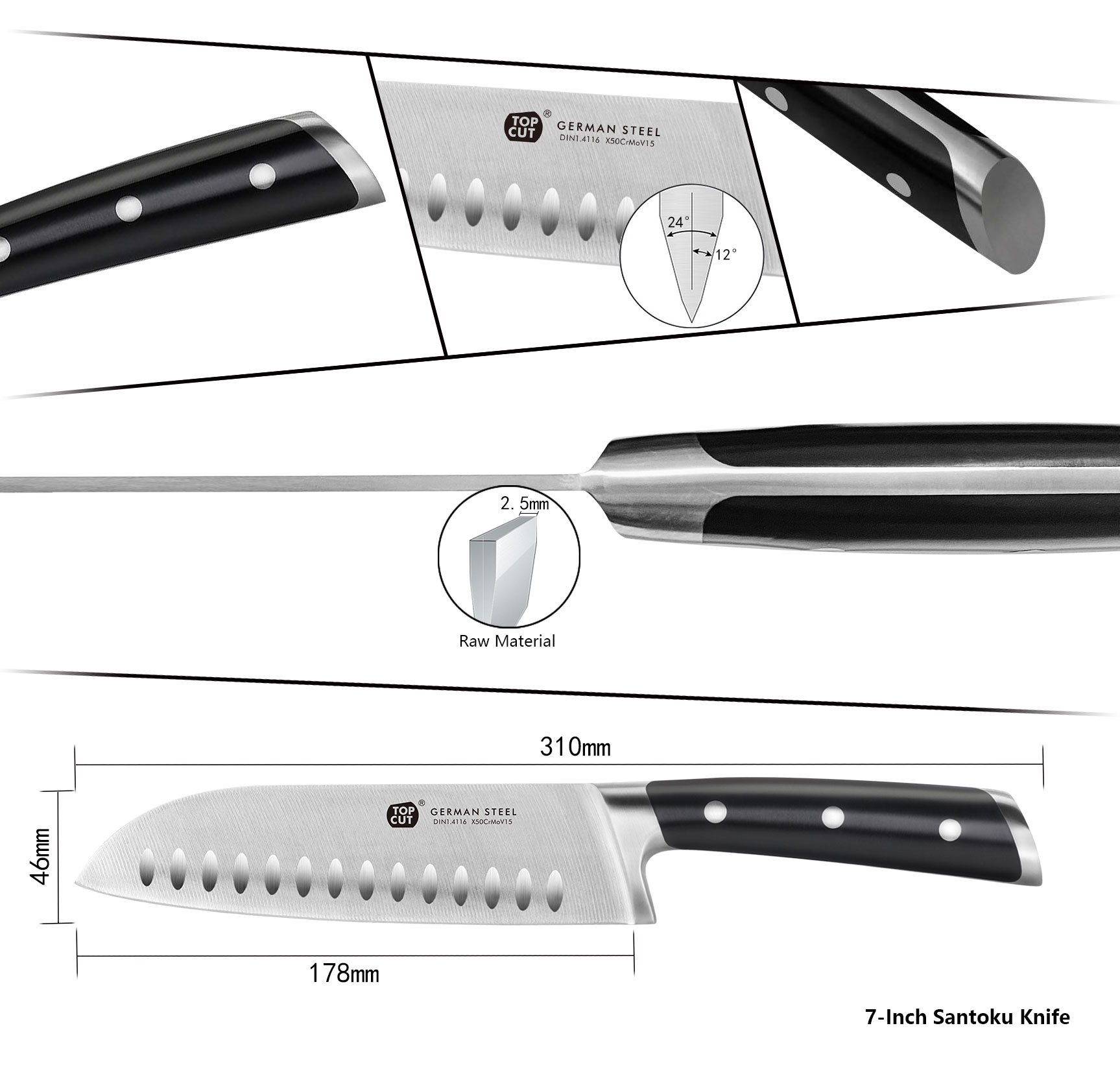 N4 Series Santoku Knife