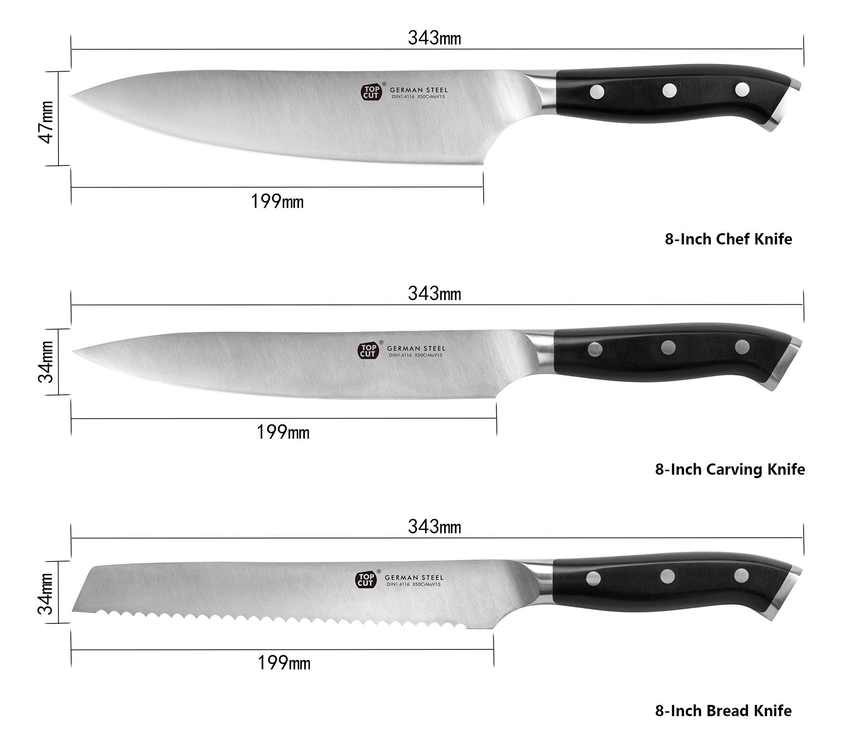 D Series Kitchen Knife Set