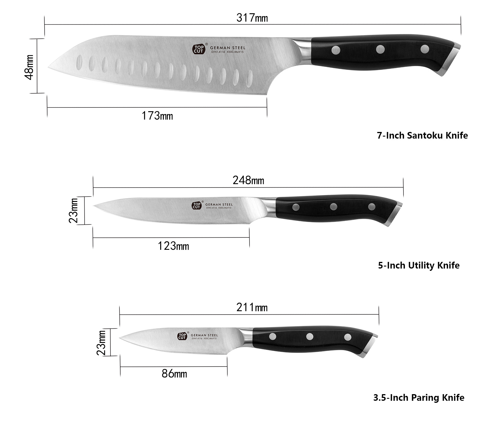 D Series Kitchen Knife Set