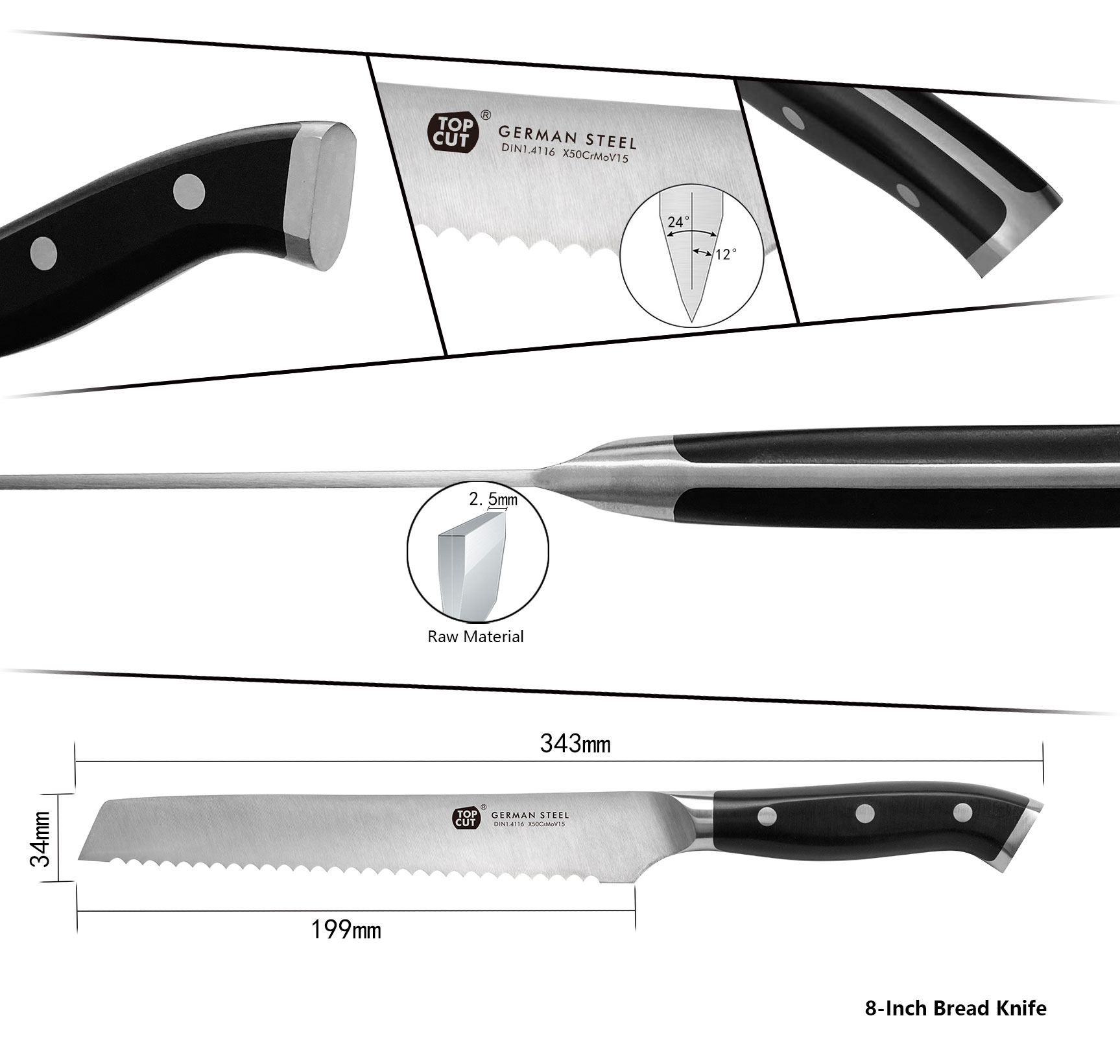 D Series Bread Knife