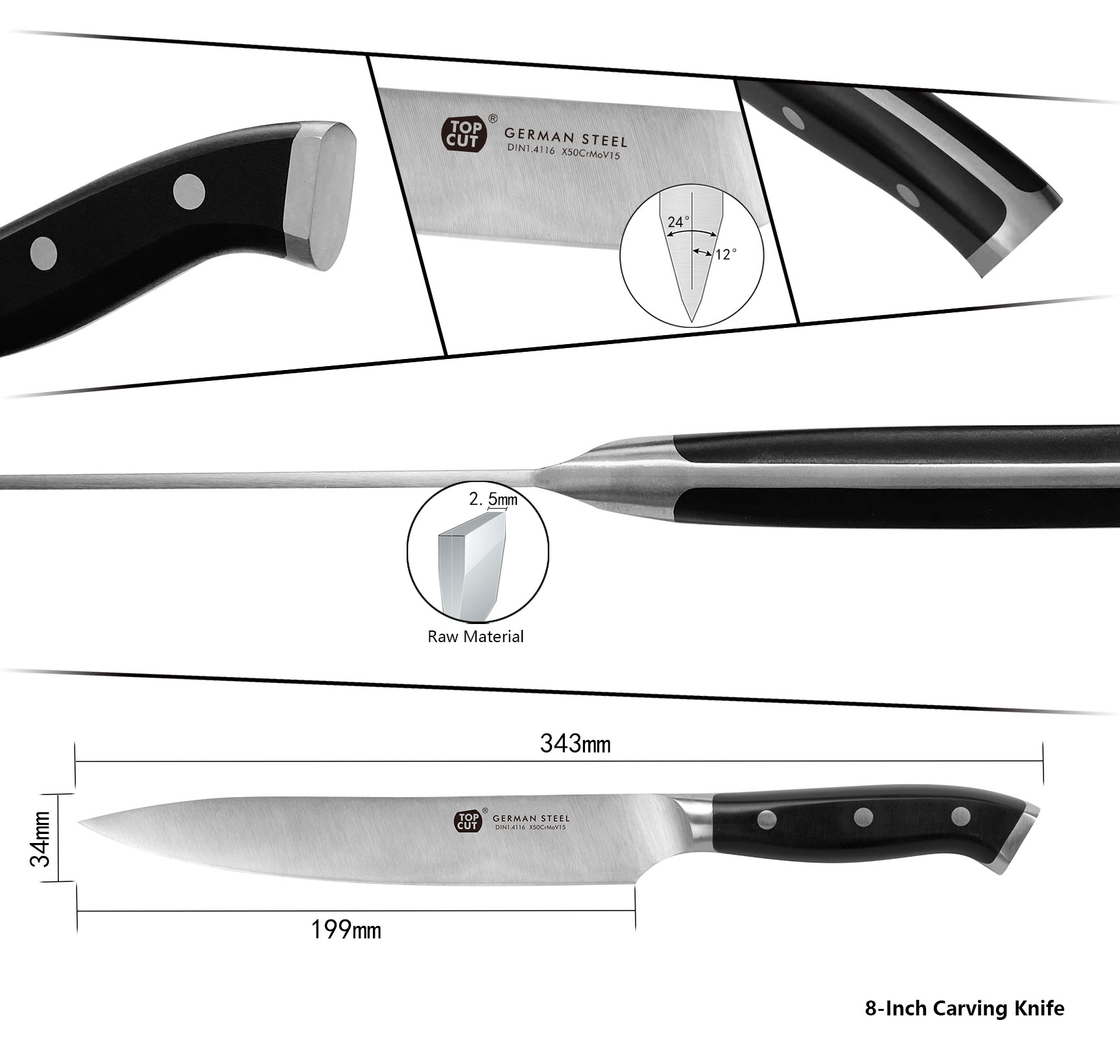 D Series Carving Knife