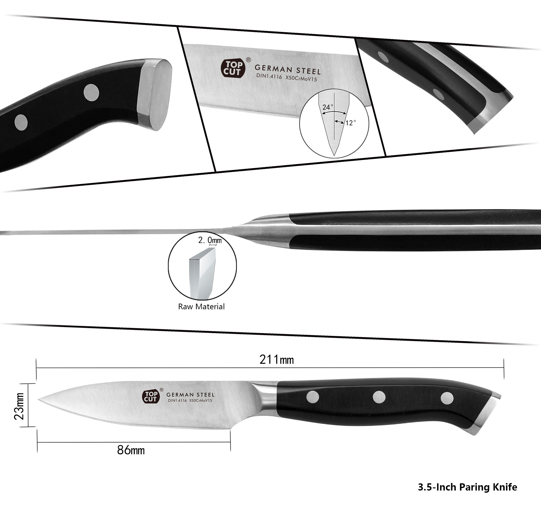 D Series Paring Knife