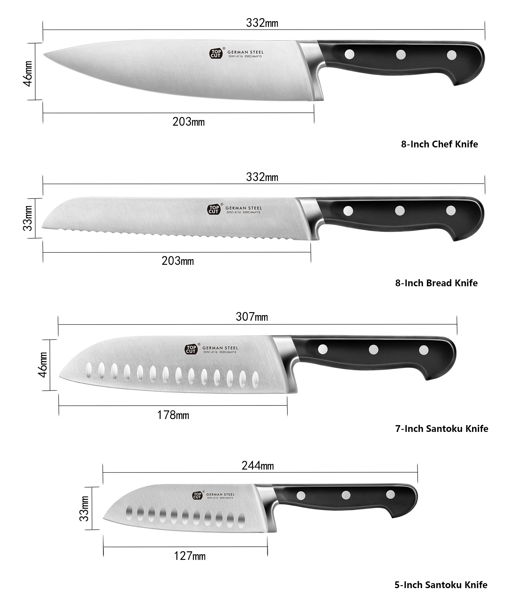 V2 Series Kitchen Knife Set