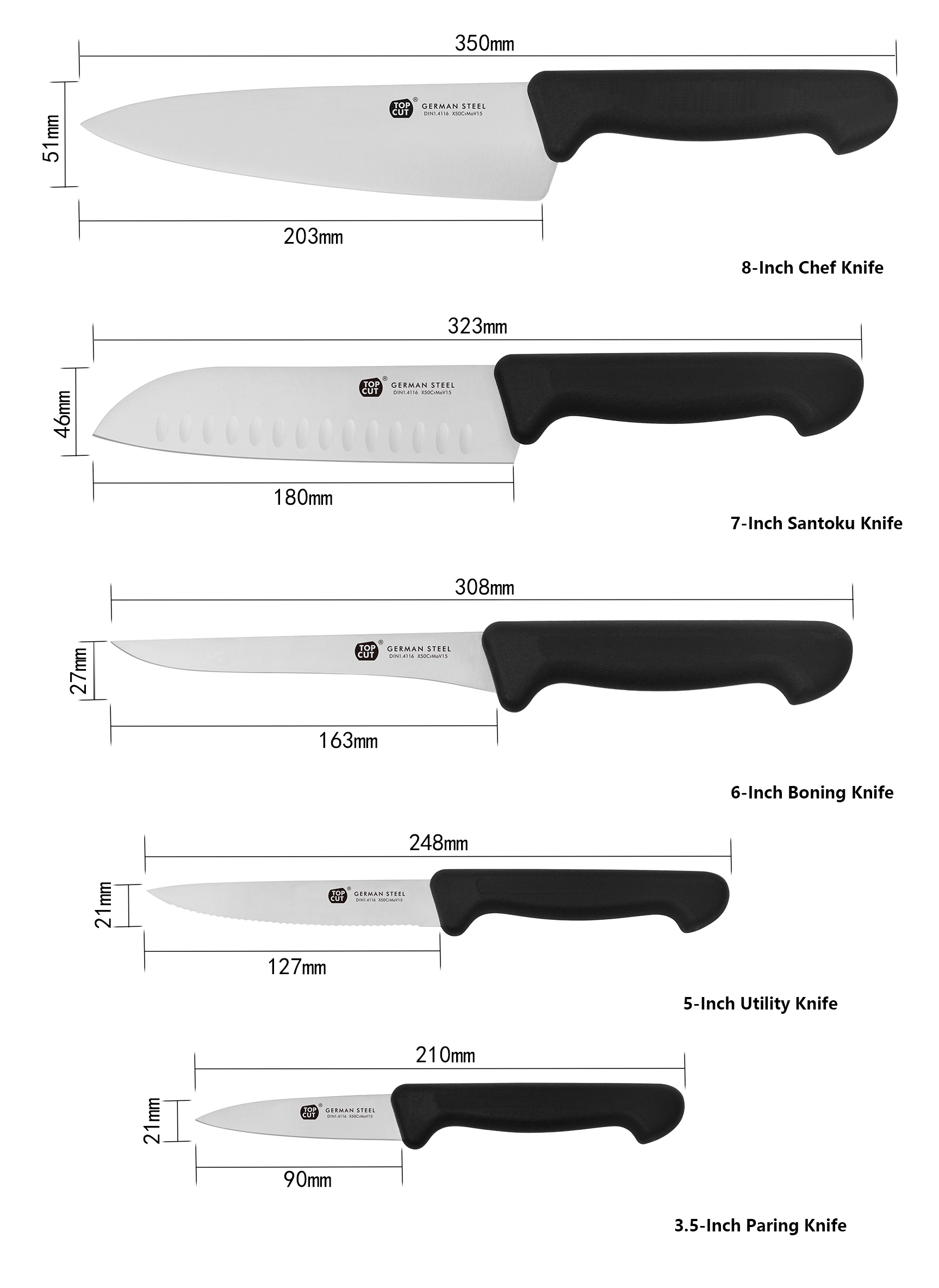 TP Series Kitchen Knife Set