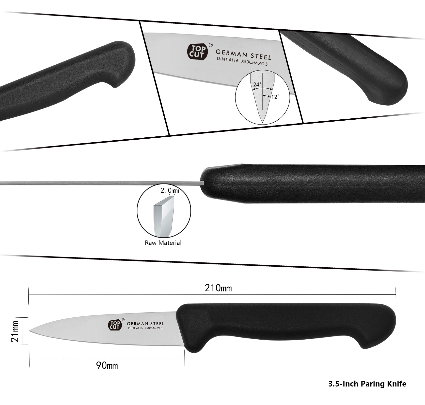 TP2 Series Paring Knife