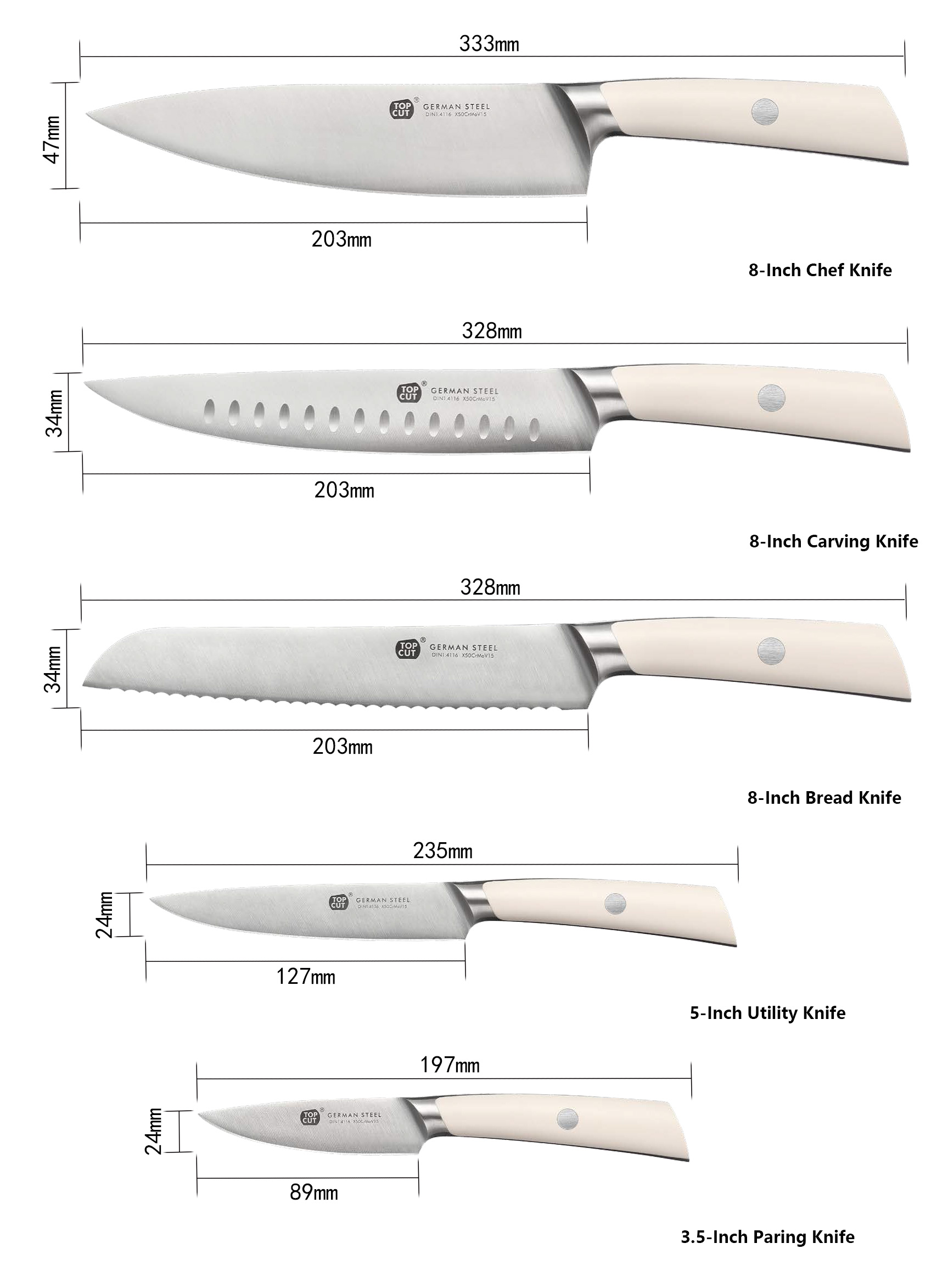 HE Series Kitchen Knife Set